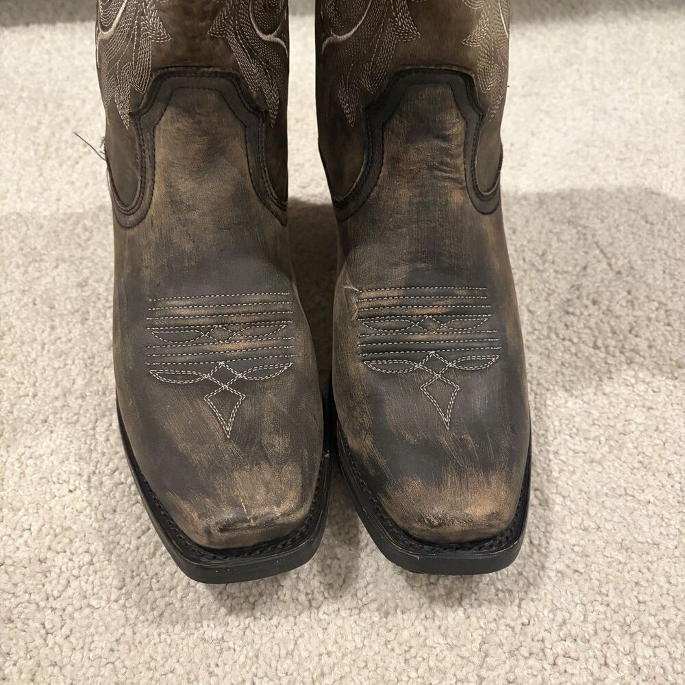 Demo Try On Idyllwind Women’s Lawless Distressed Western Boots Womens 8 Black - Picture 3 of 11